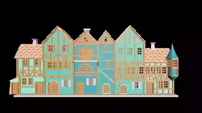 Medieval House 48 3D print model