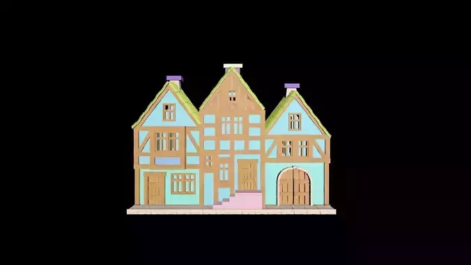 Medieval House 46 3D print model