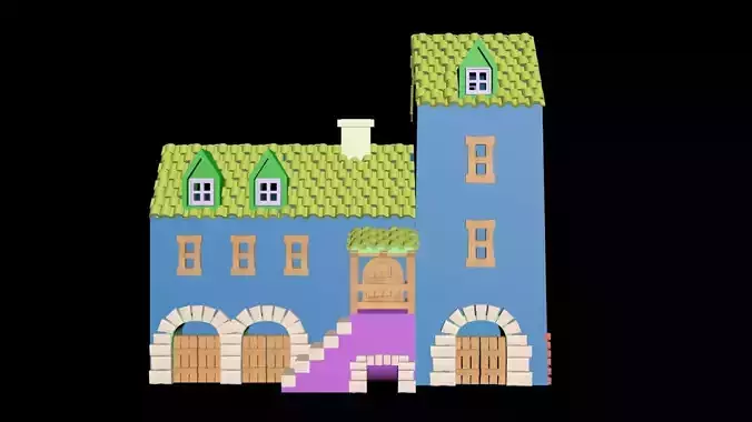 Medieval House 44 3D print model