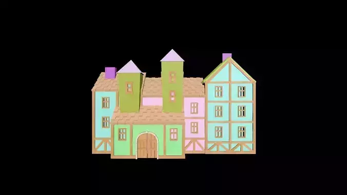 Medieval House 43 3D print model