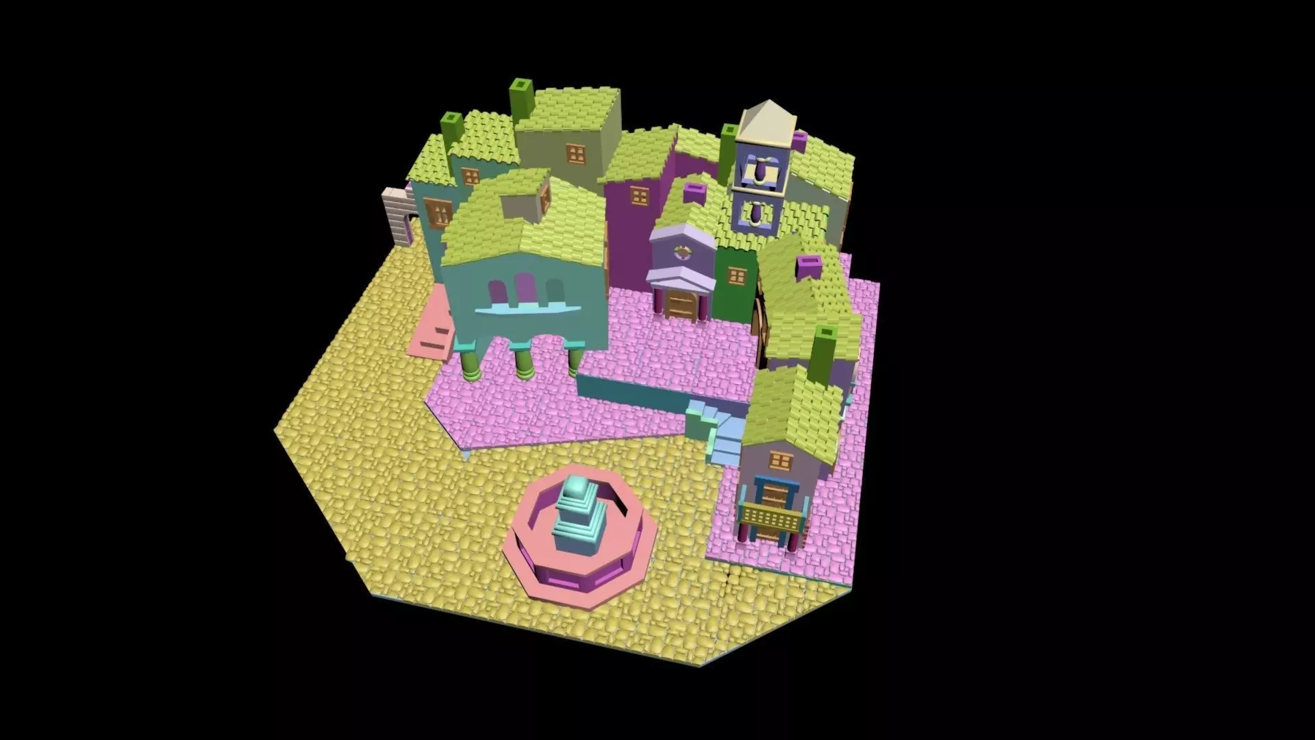 Medieval House 41 3D print model 3D model_0