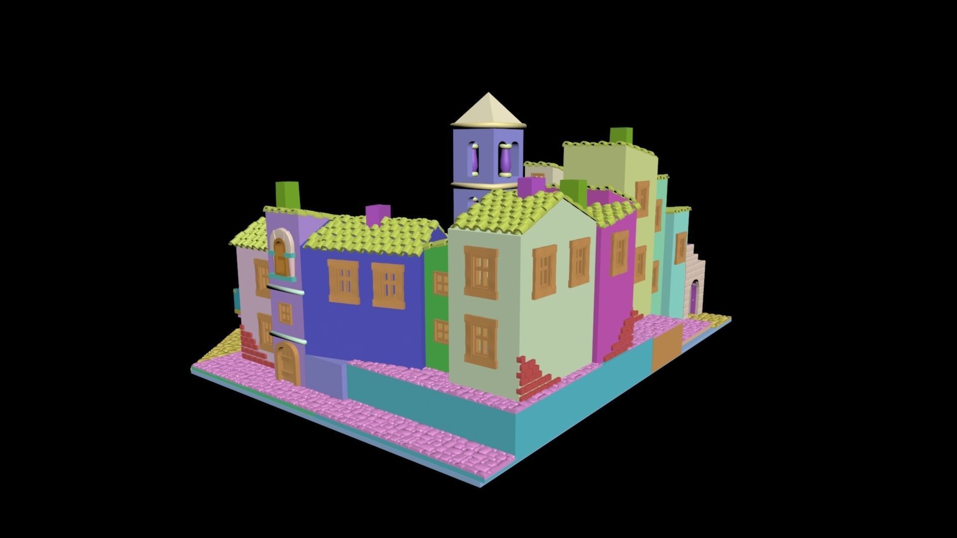 Medieval House 41 3D print model 3D model_2