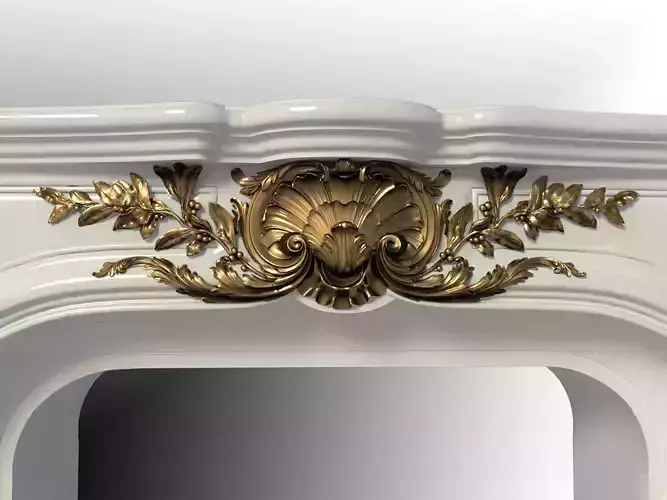 decor for the fireplace in the style of the Ludovic