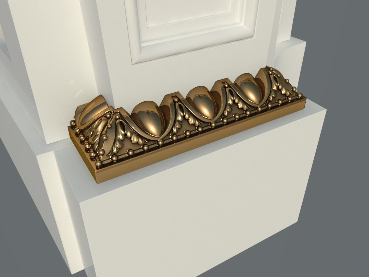 decor for the fireplace in the style of the Ludovic 3D print model_16
