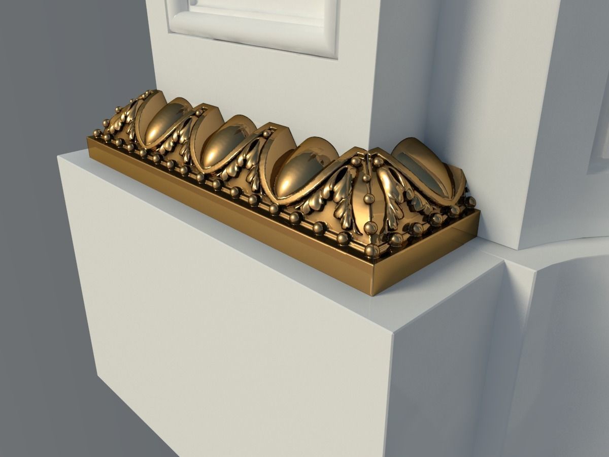 decor for the fireplace in the style of the Ludovic 3D print model_18