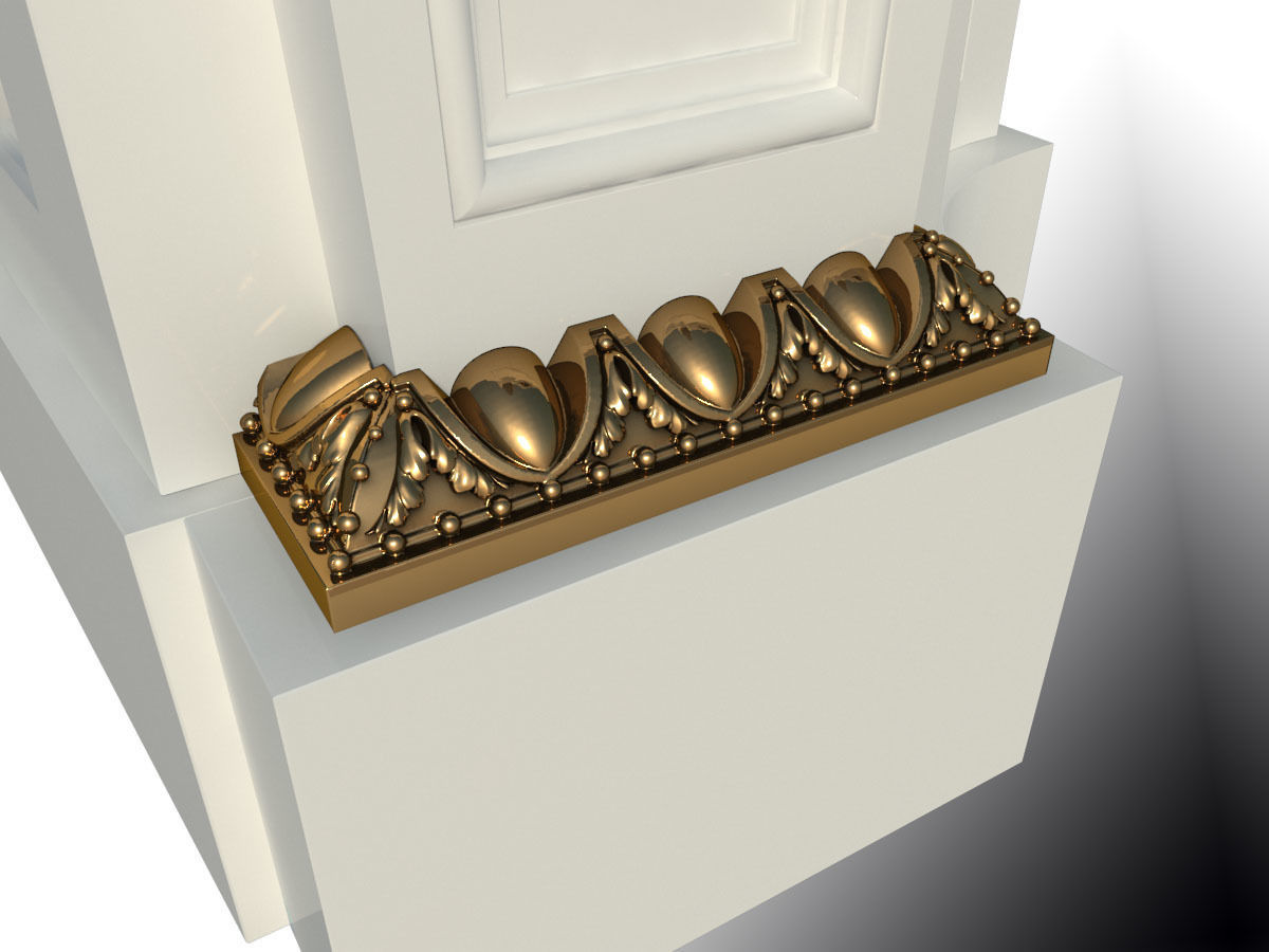 decor for the fireplace in the style of the Ludovic 3D print model_5