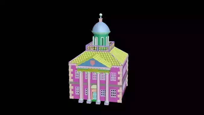 Medieval House 34 3D print model