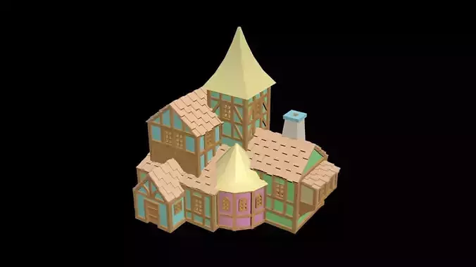 Medieval House 33 3D print model