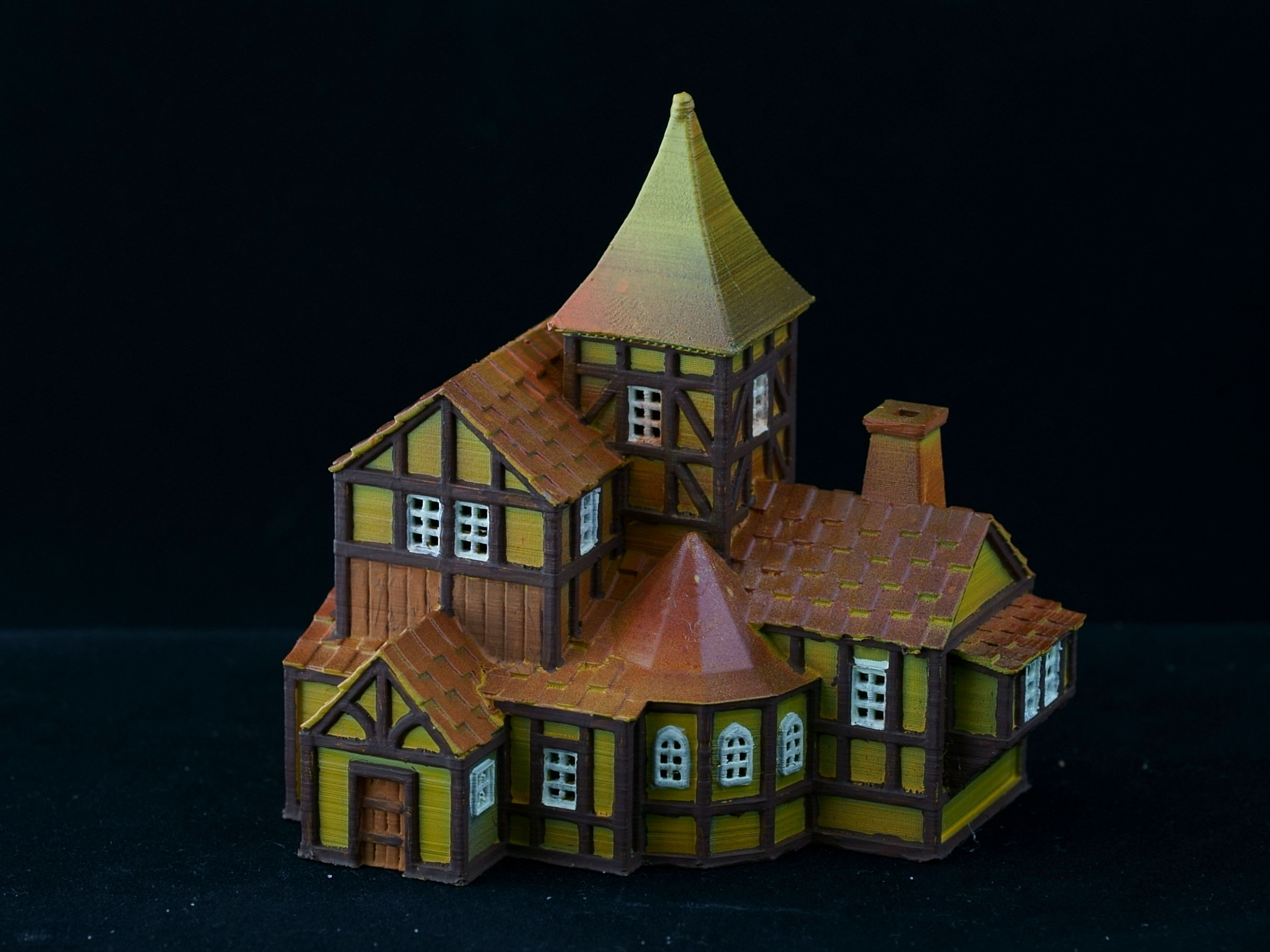 Medieval House 33 3D print model 3D model_4