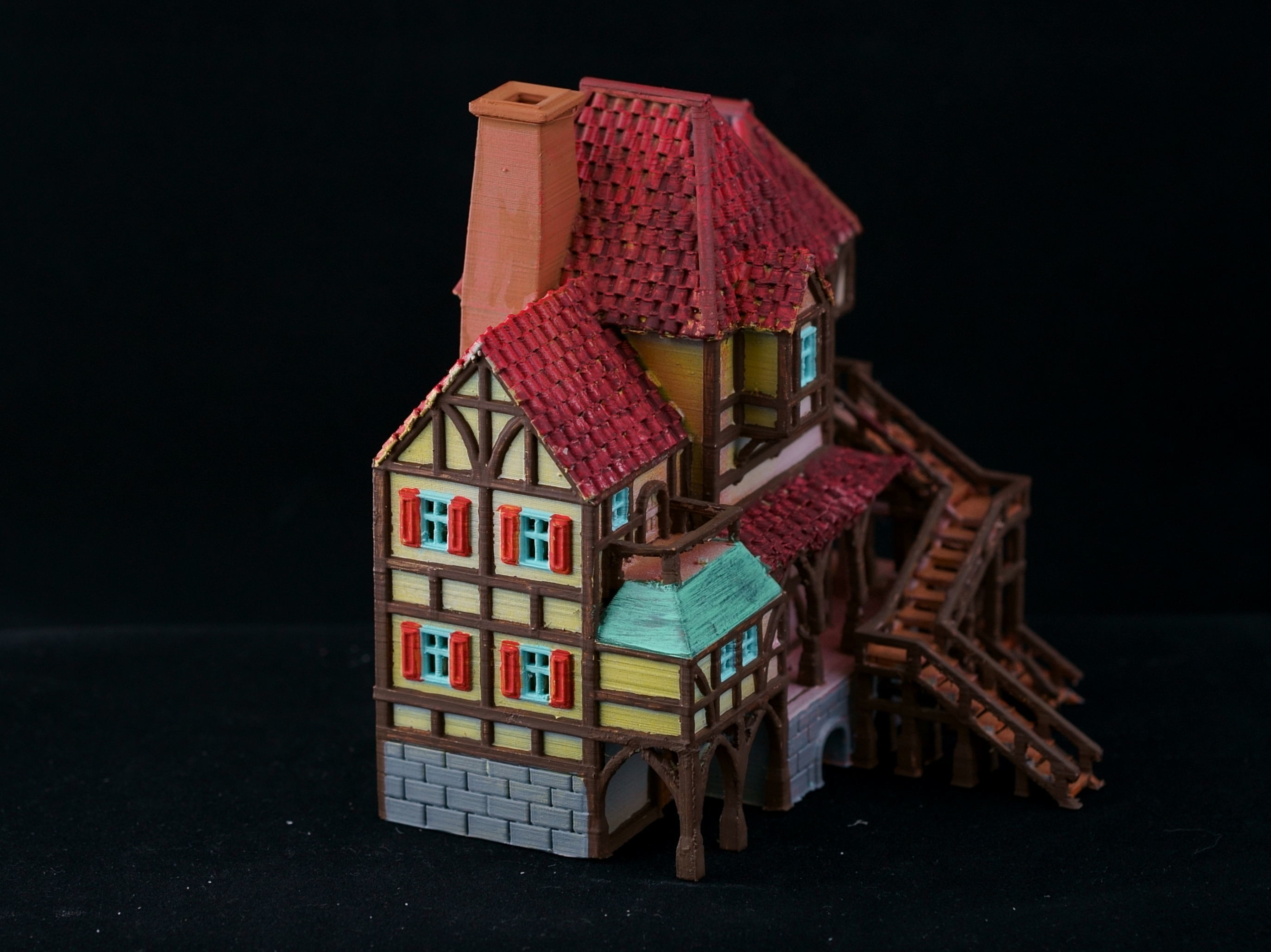 Medieval House 30 3D print model 3D model_7