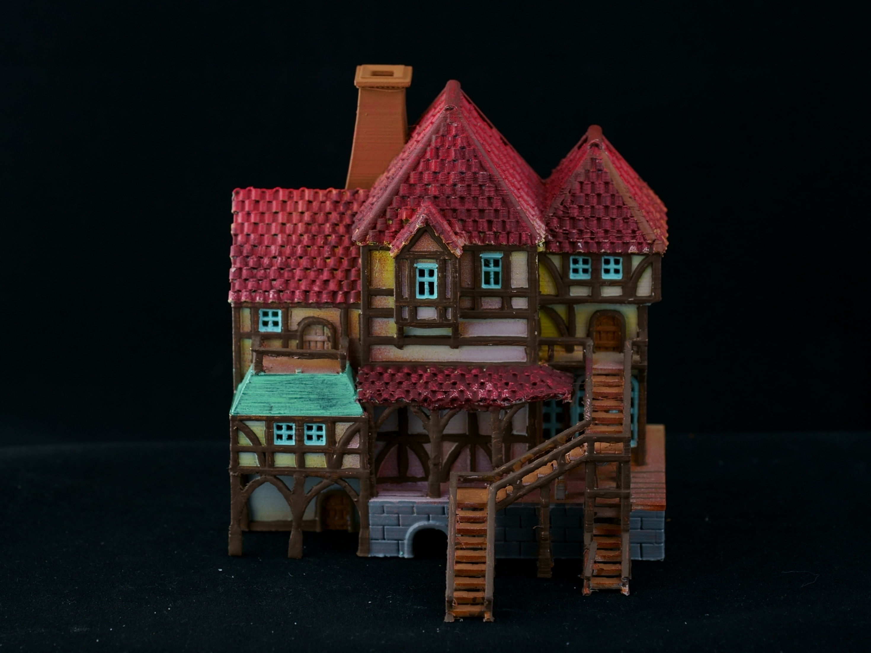 Medieval House 30 3D print model 3D model_4