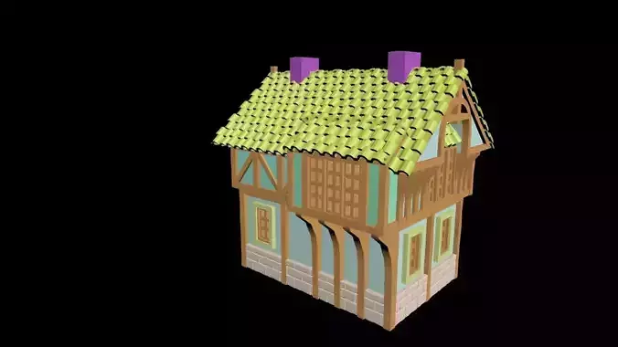 Medieval House 28 3D print model