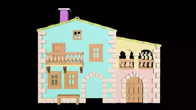 Medieval House 24 3D Model