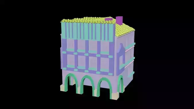 Medieval House 22 3D print model