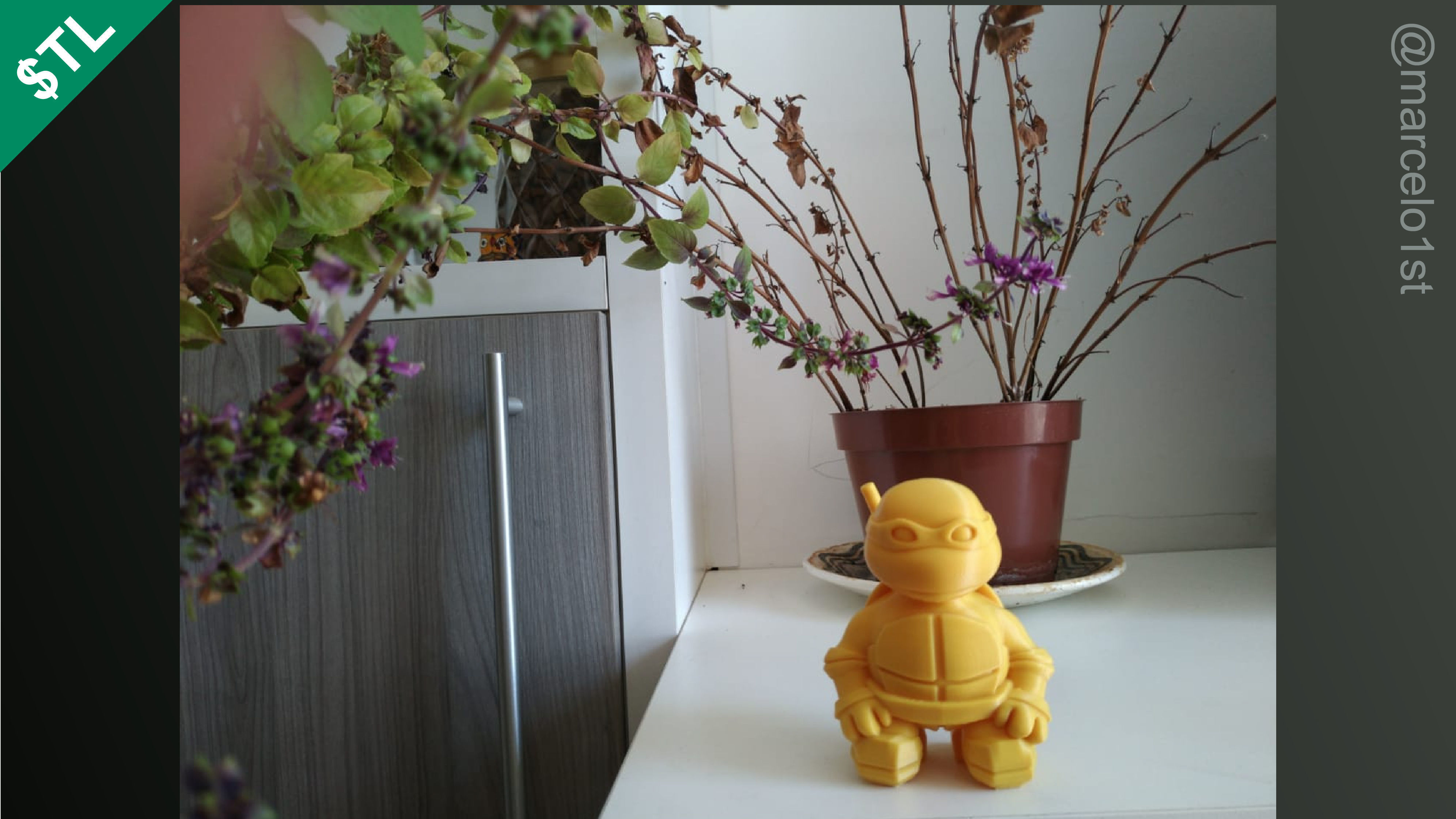 Turtle Warrior Set and Master 3D print model_39