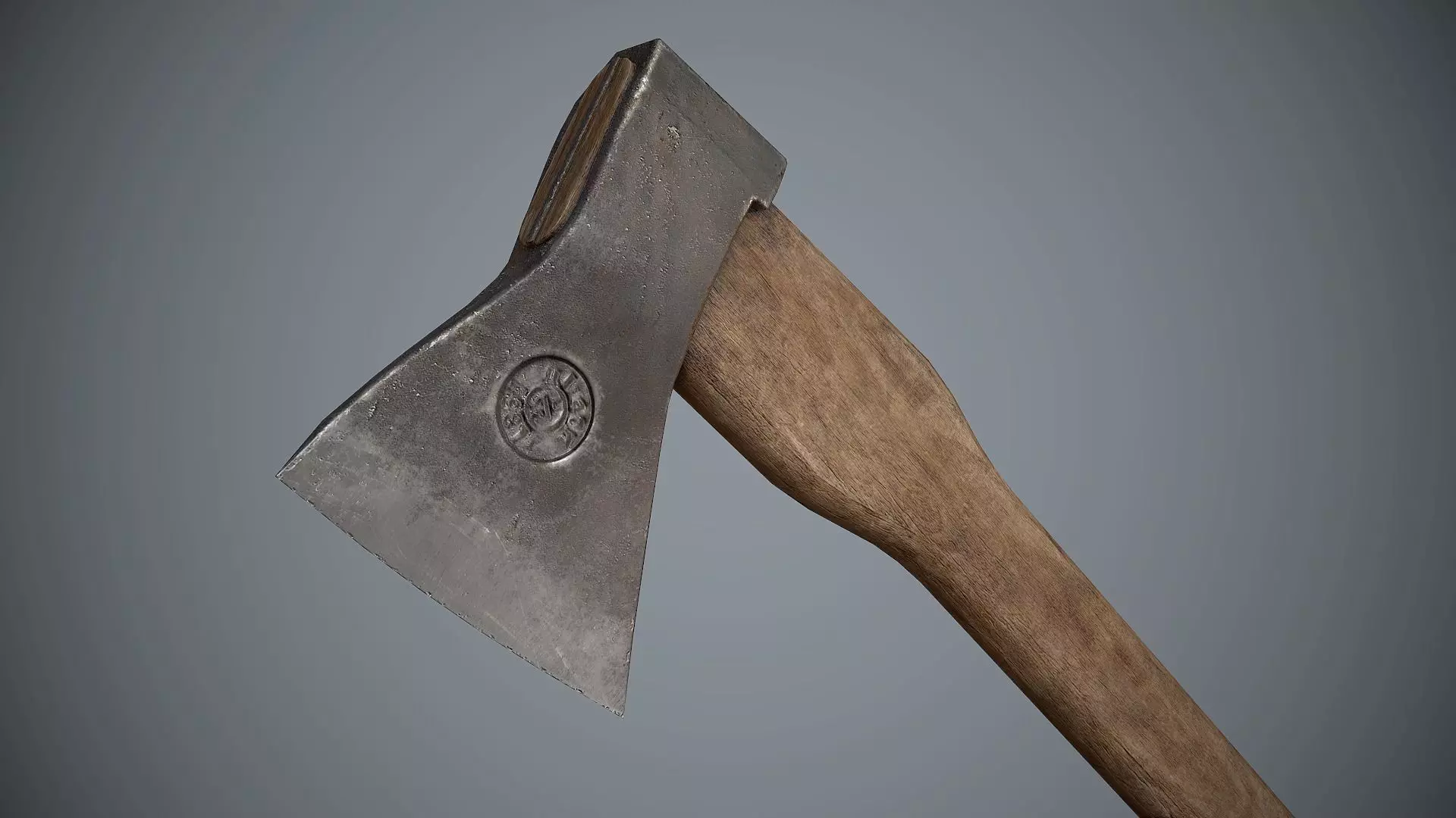 Axe Old Low-poly 3D model
