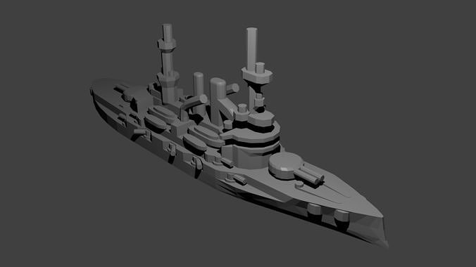 German Miniature WWII Warship Collection 3D print model 3