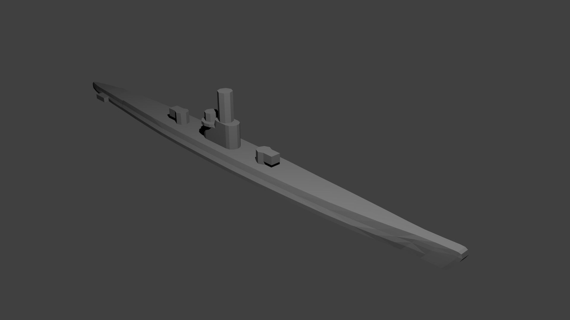 German Miniature WWII Warship Collection 3D print model_17