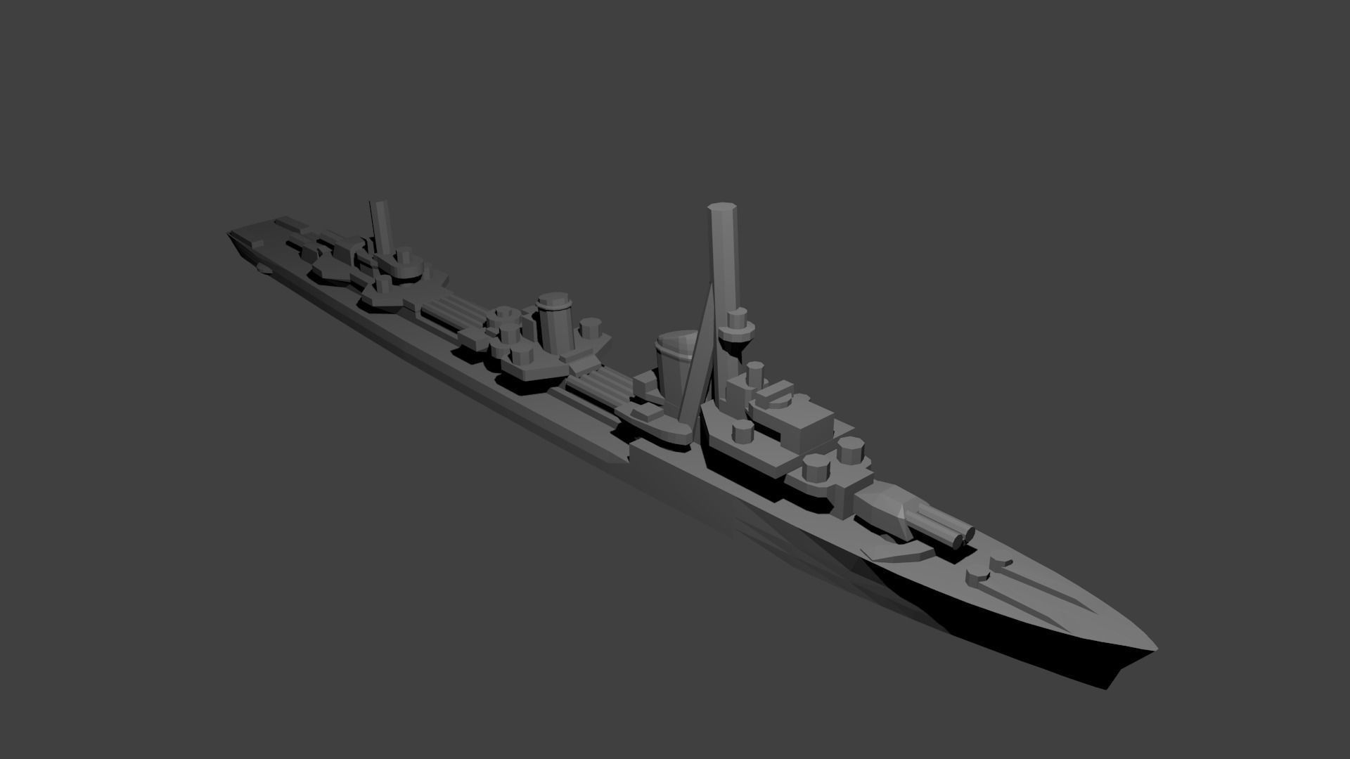 German Miniature WWII Warship Collection 3D print model_16