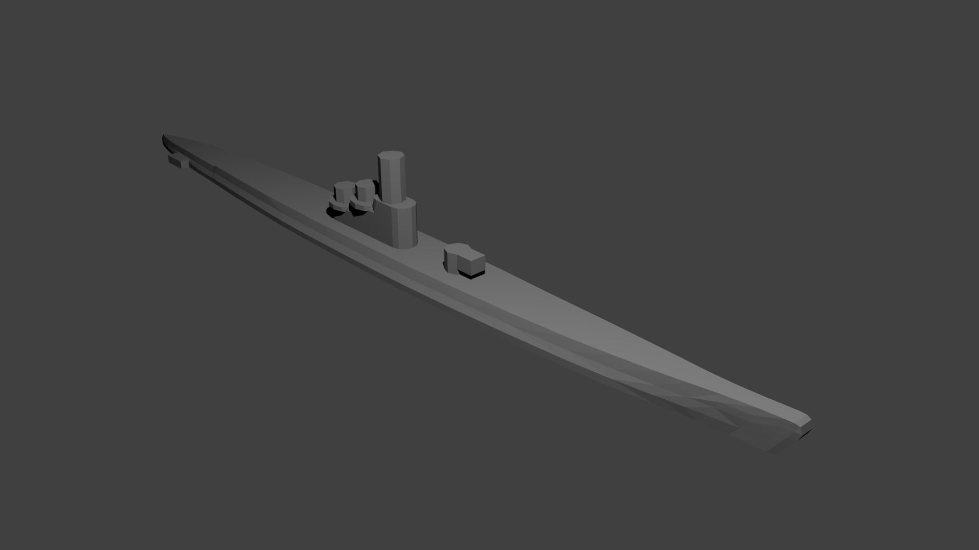 German Miniature WWII Warship Collection 3D print model_18