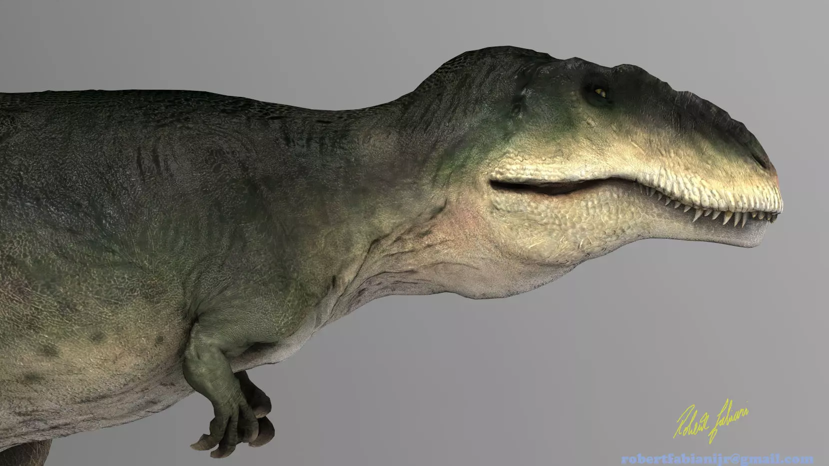 Giganotosaurus Low-poly 3D model