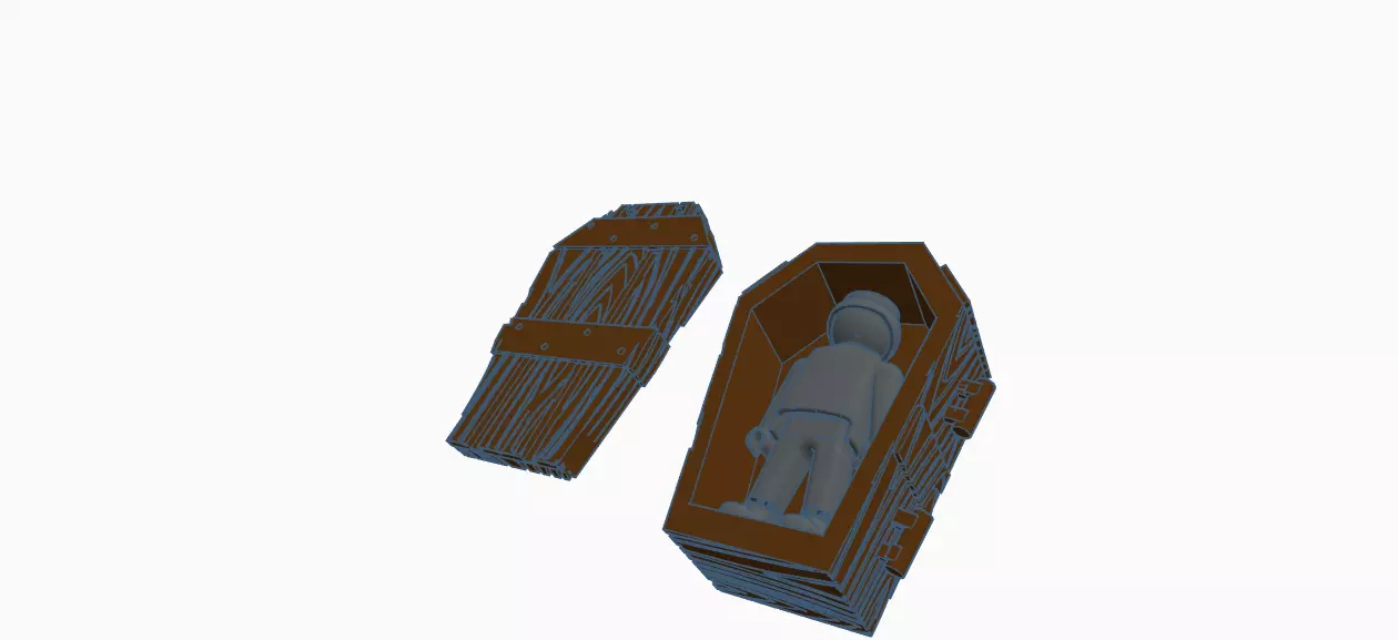 Coffin for tabletop gaming 3d printing 3D print model