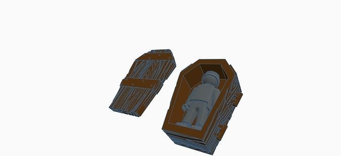 Coffin for tabletop gaming 3d printing 3D print model