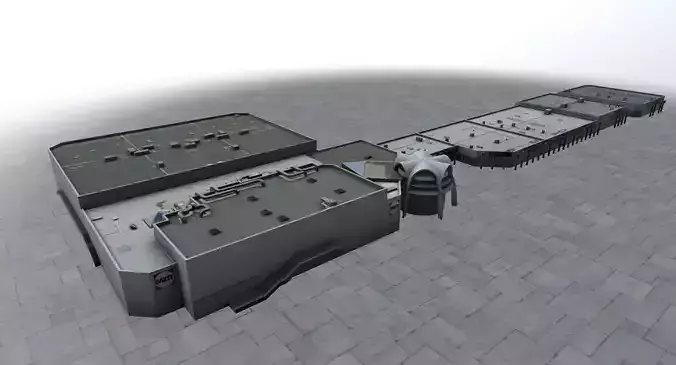 Nice Supermarket Low-poly 3D model