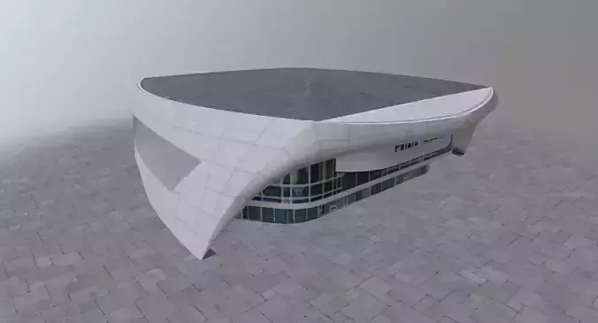 Nice Palais Nikaia Low-poly 3D model