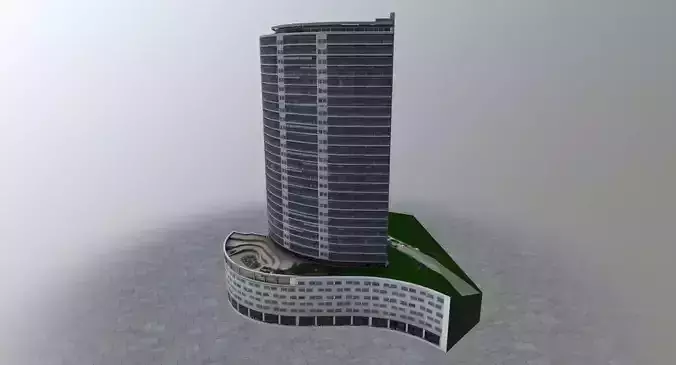 Monaco Casino Low-poly 3D model
