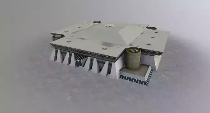 Nice La Palestre Low-poly 3D model
