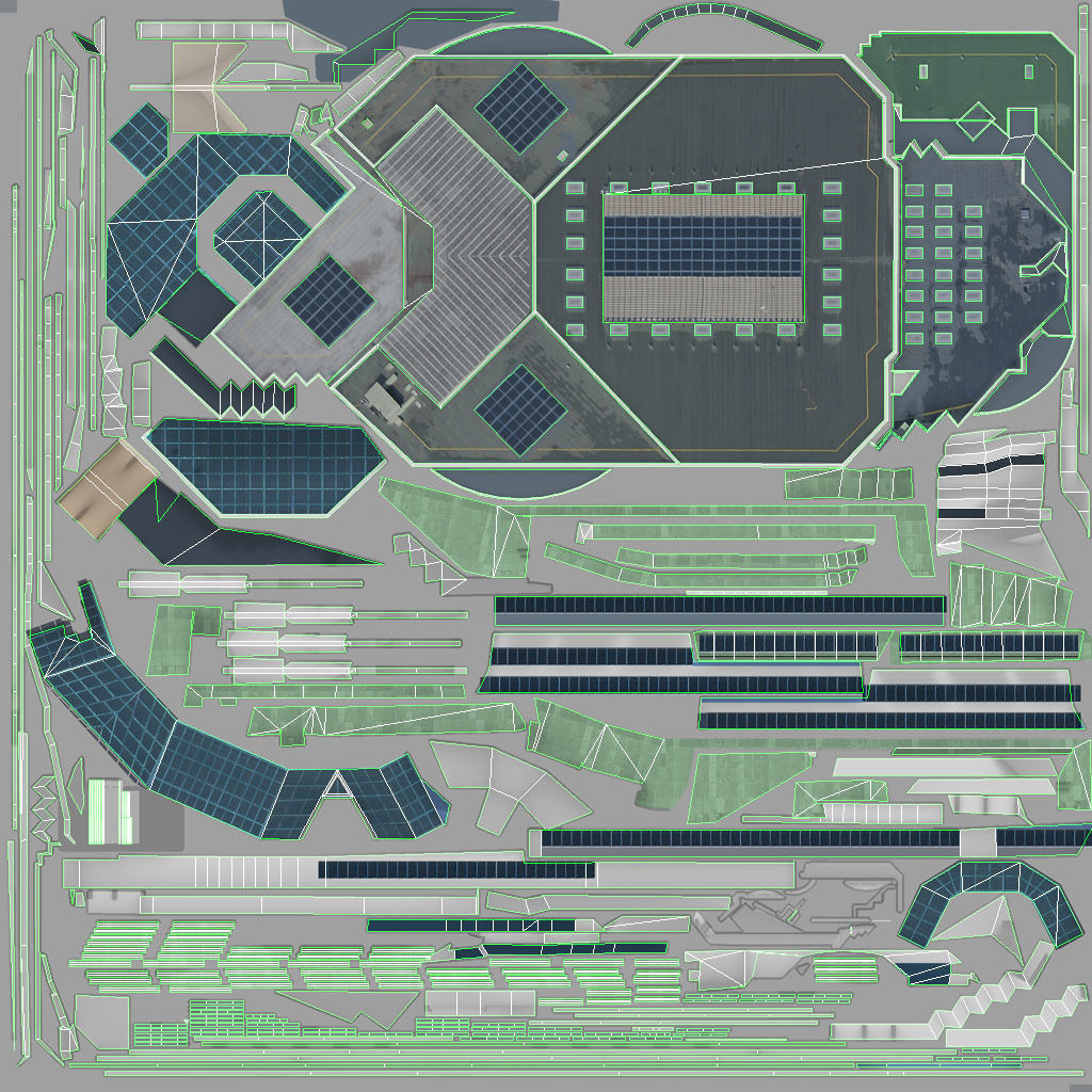 Nice Grimaldi Forum Low-poly 3D model_12