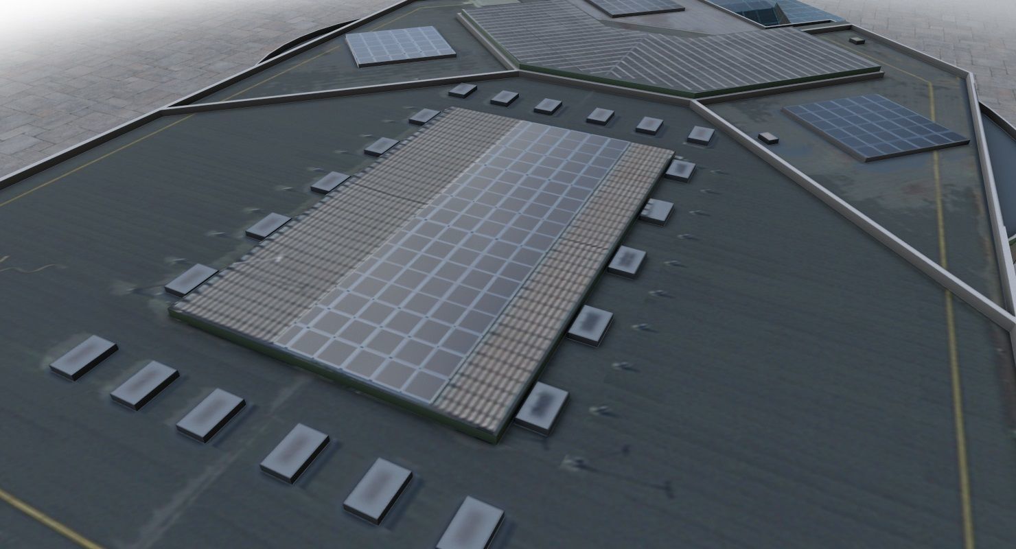 Nice Grimaldi Forum Low-poly 3D model_4