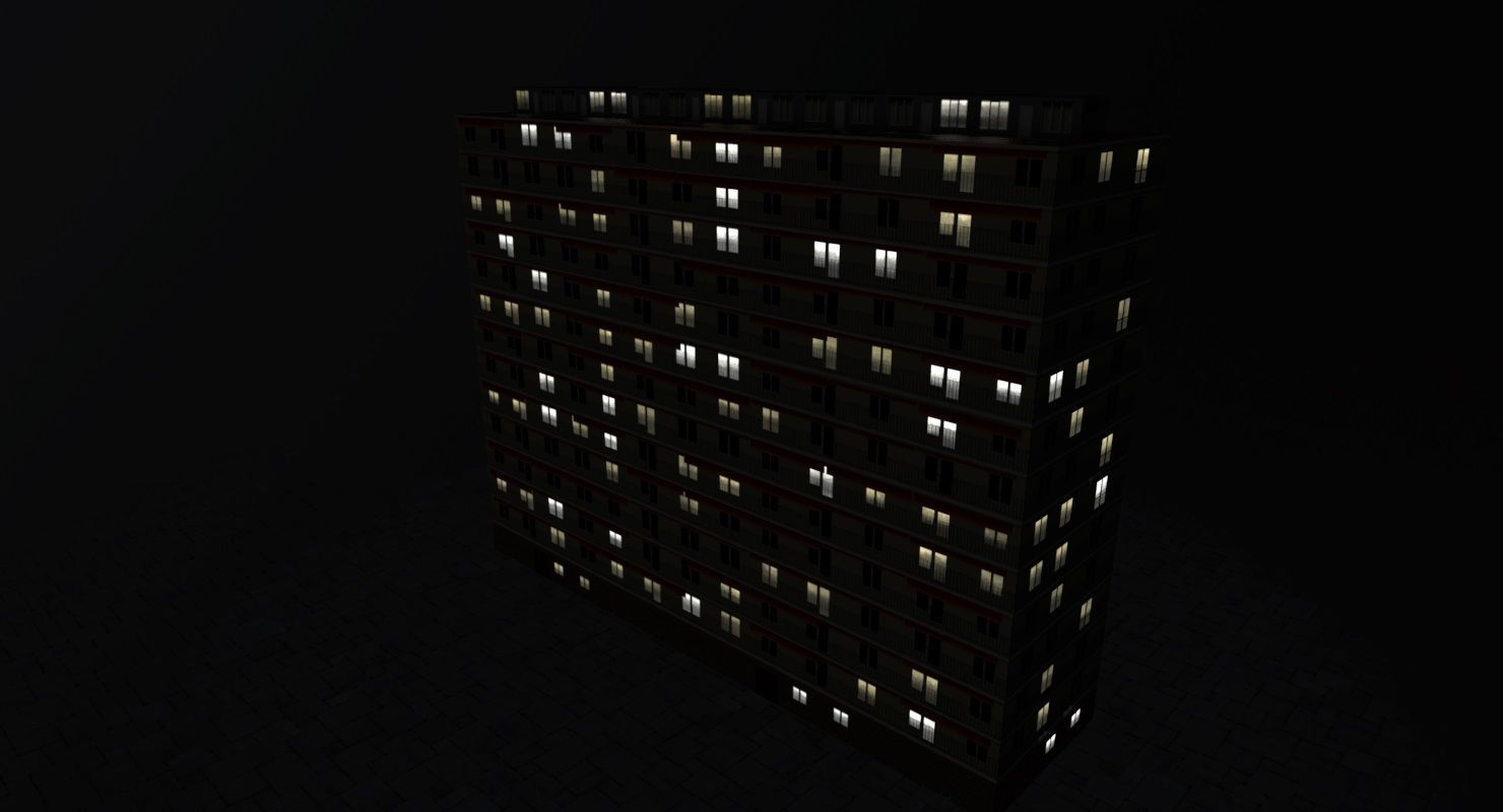 Nice Building 2 Low-poly 3D model_5