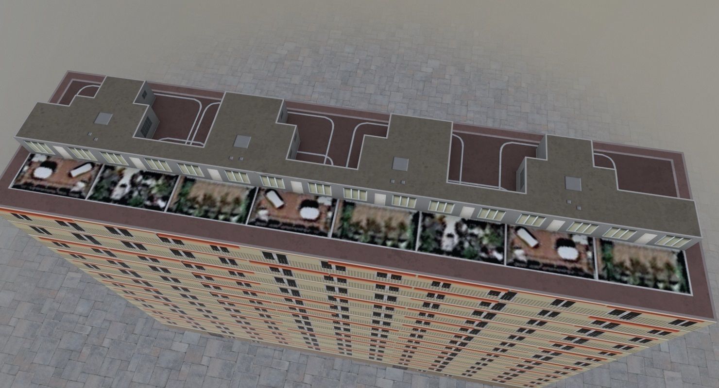 Nice Building 2 Low-poly 3D model_4