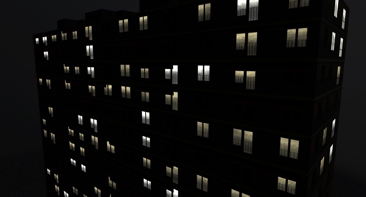 Nice Building 2 Low-poly 3D model_7