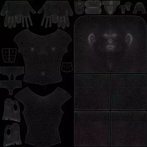 Stylized Male Basemesh Low-poly 3D model