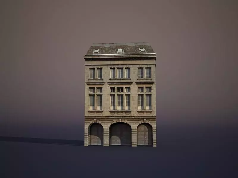 Apartment House 34 Low-poly 3D model