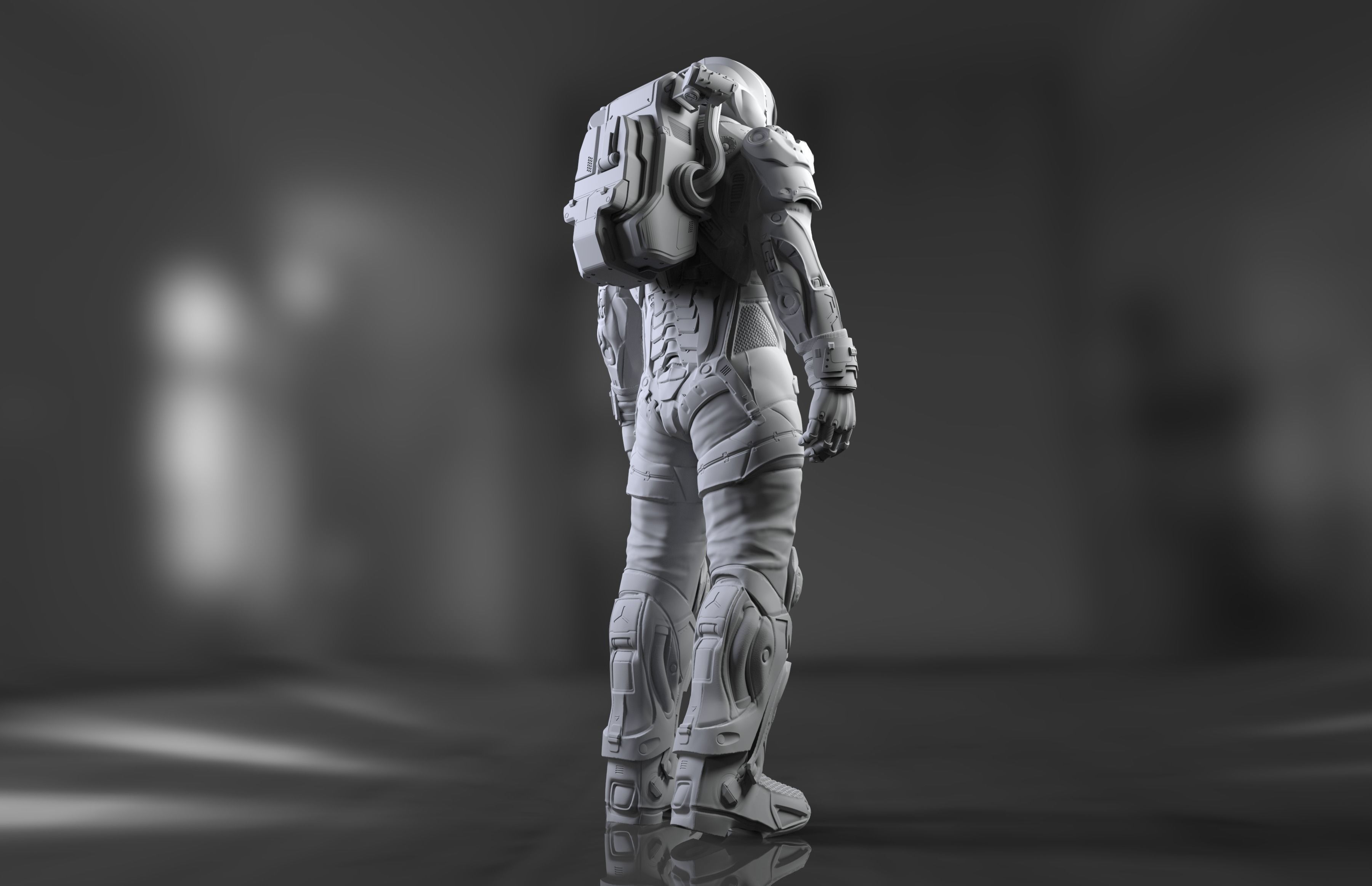 Sci-Fi Space Ingineer 3D model_6