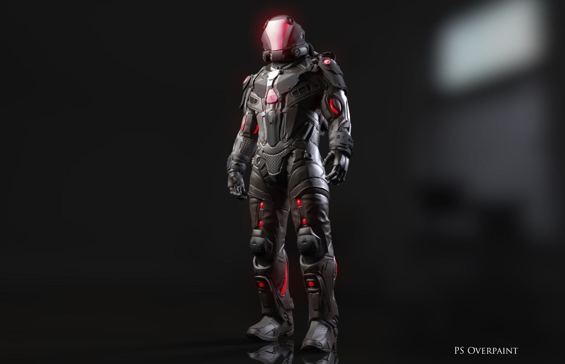 Sci-Fi Space Ingineer 3D model_16