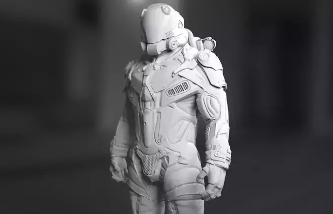 Sci-Fi Space Ingineer 3D model