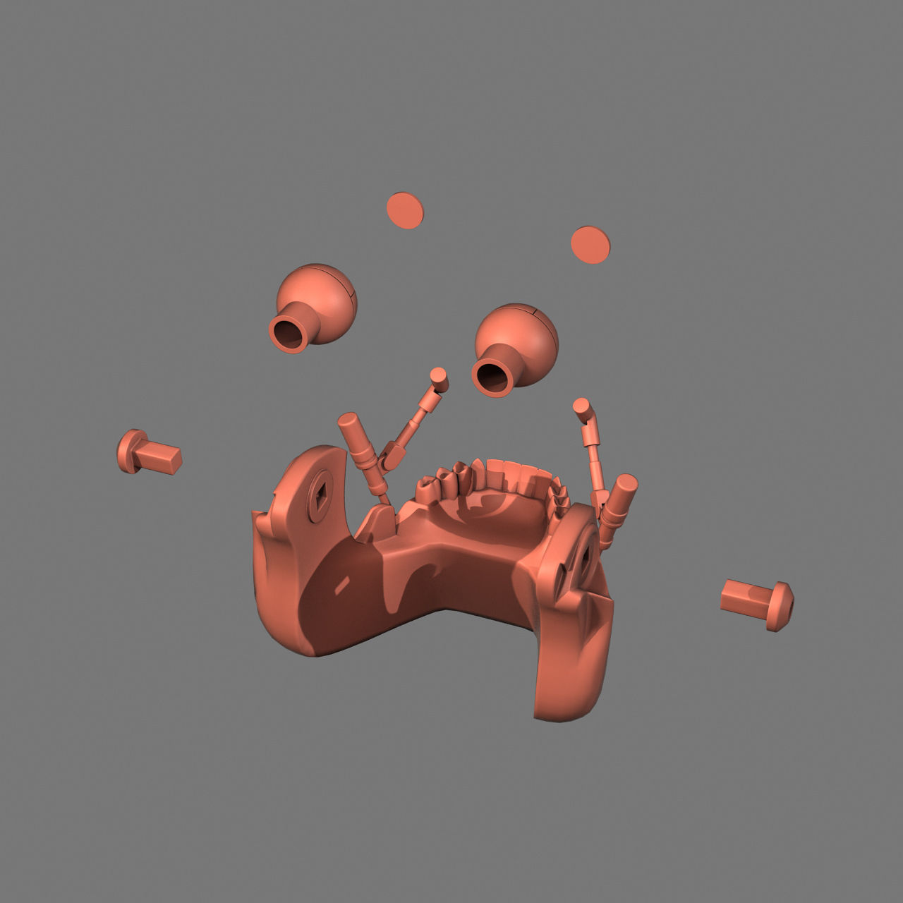 Terminator T-800 Skull Bust for 3d printing 3D print model_12