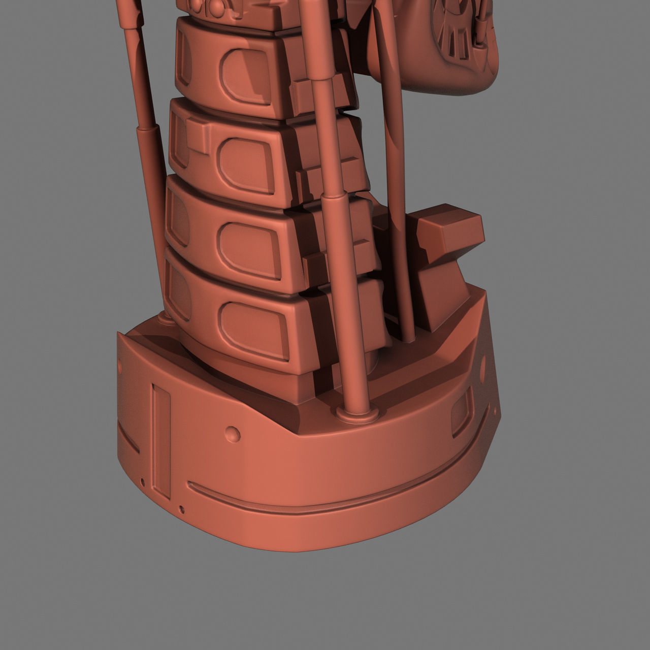 Terminator T-800 Skull Bust for 3d printing 3D print model_23