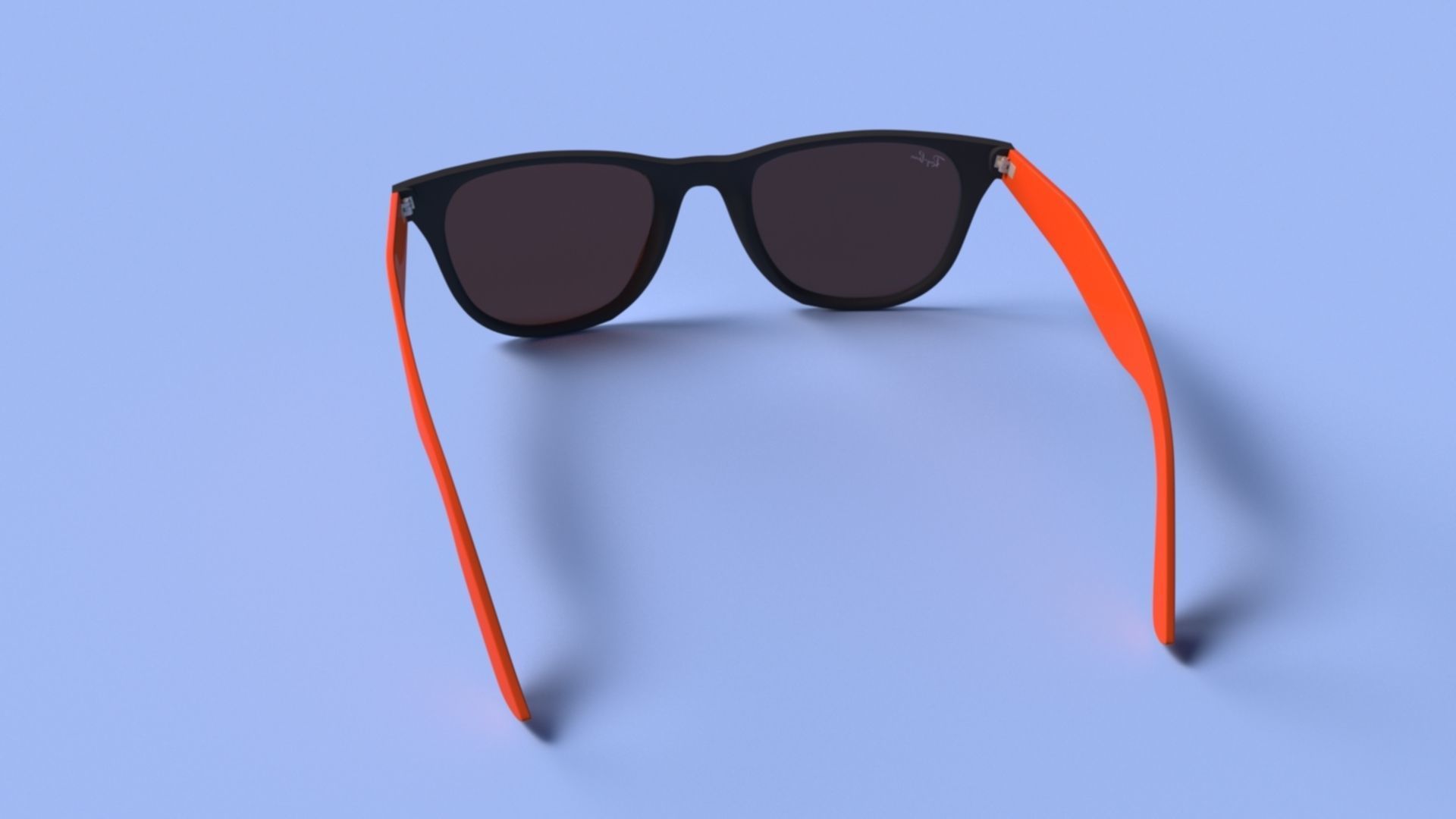 Ray ban wayfarer 3D model_1