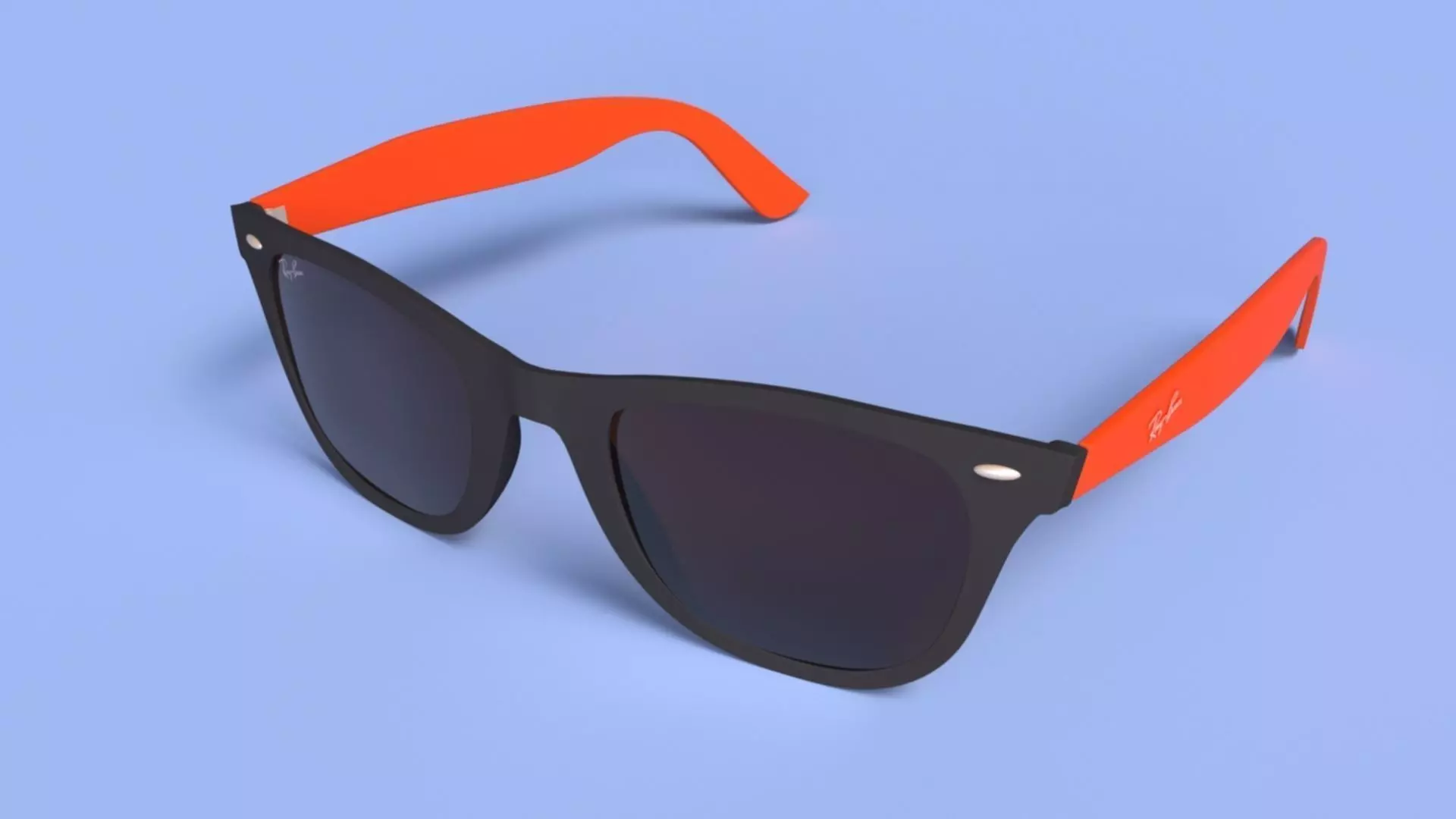 Ray ban wayfarer 3D model_0