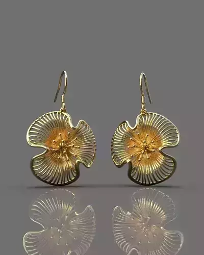 Flower earrings