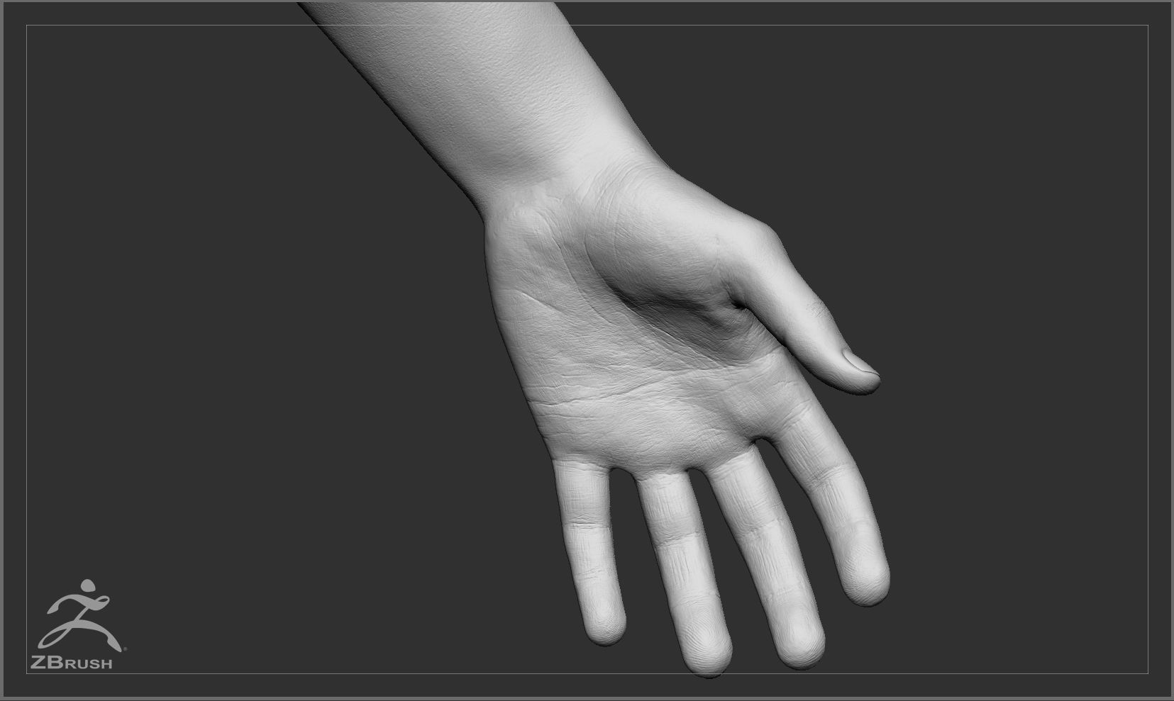 Average Black Male Body Basemesh 3D model_8