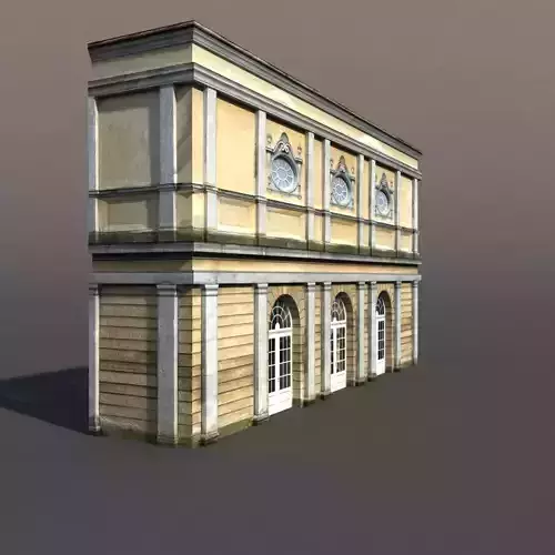 Apartment House 61 Low Poly 3d Model