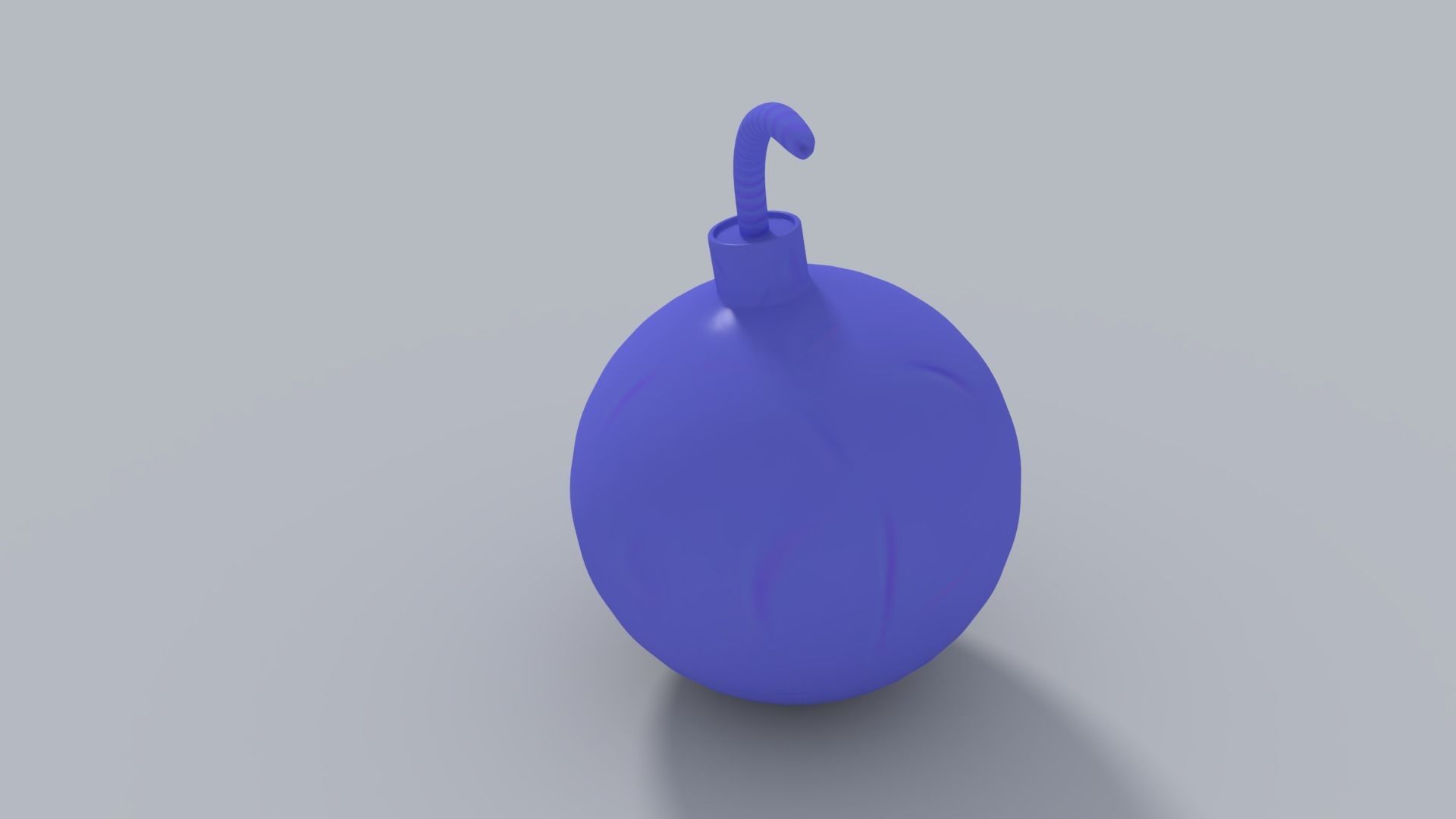Round Bomb 3D model_3