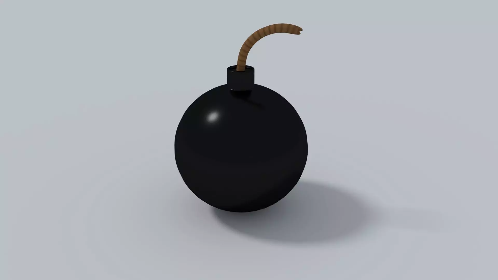 Round Bomb 3D model_0
